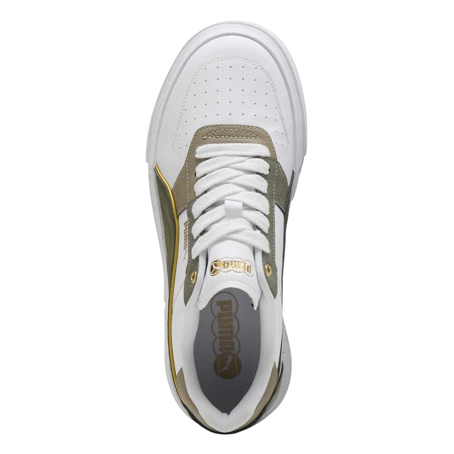 Navy-White-Blue - Side - Puma Womens-Ladies Cali Court Trainers