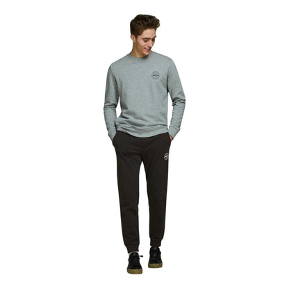 Black - Side - Jack And Jones Mens Gordon Shark Jogging Bottoms