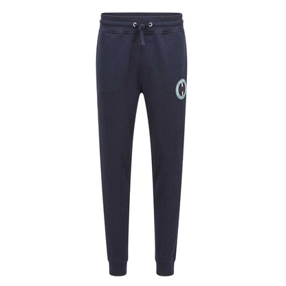 Dark Blue - Front - Boss Mens Javan Circle Logo Slim Tracksuit Bottoms