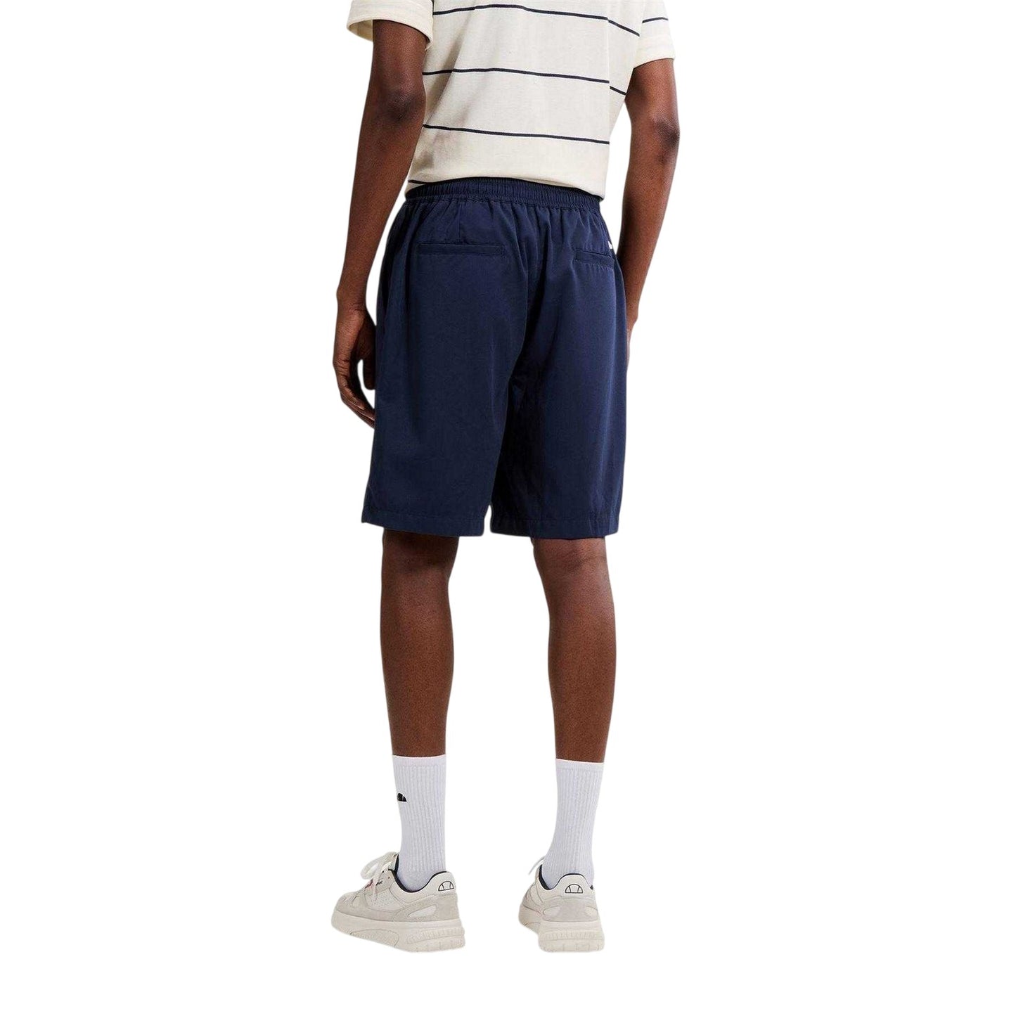 Navy - Back - Ellesse Mens Pozzi Chino Shorts