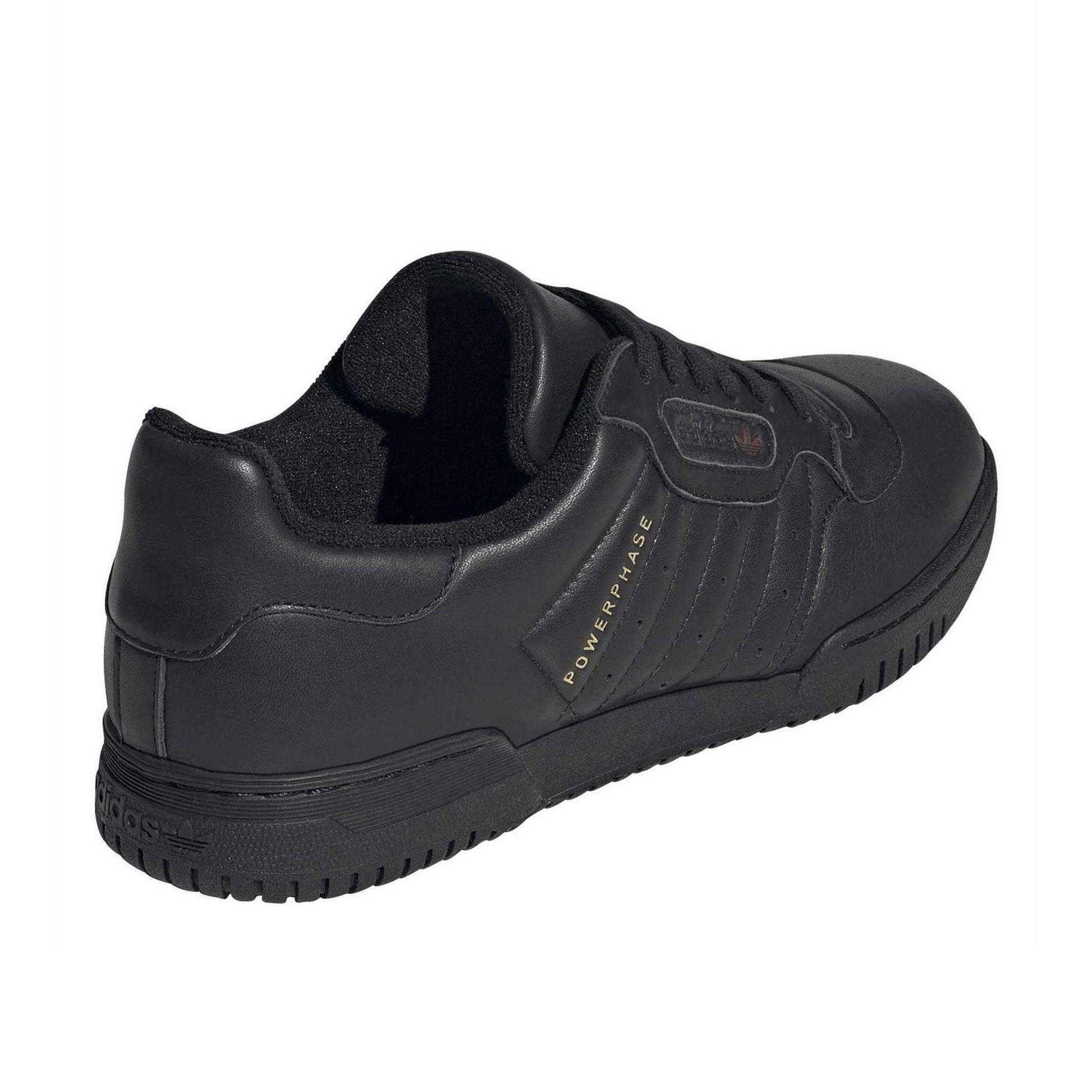 Core Black - Back - Adidas Mens Powerphase Leather Trainers