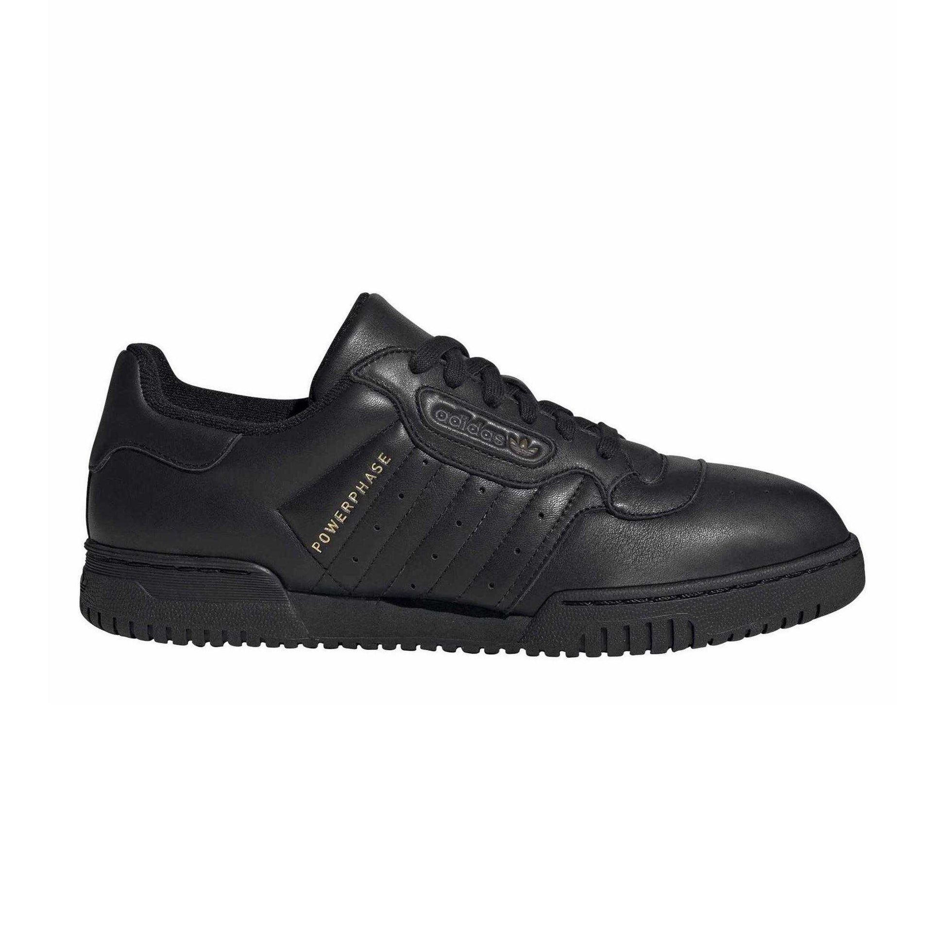 Core Black - Lifestyle - Adidas Mens Powerphase Leather Trainers