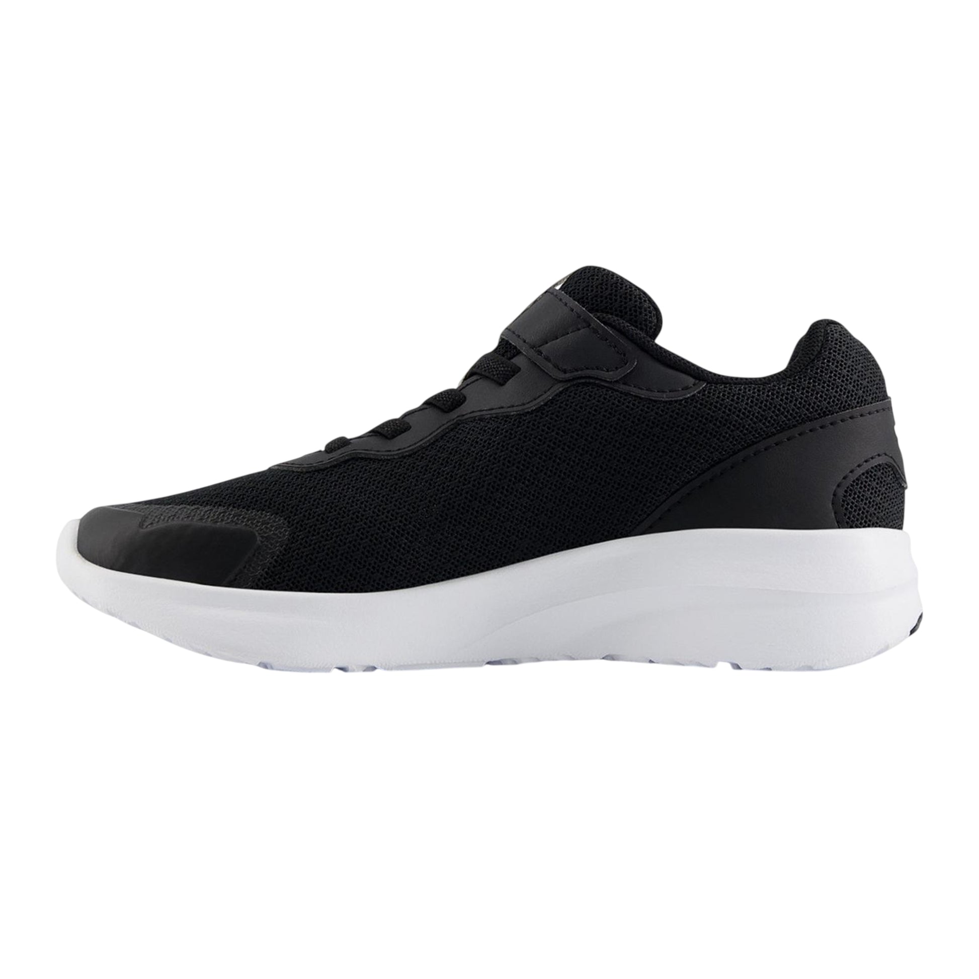 Black-White - Back - New Balance Childrens-Kids Round Toe Trainers