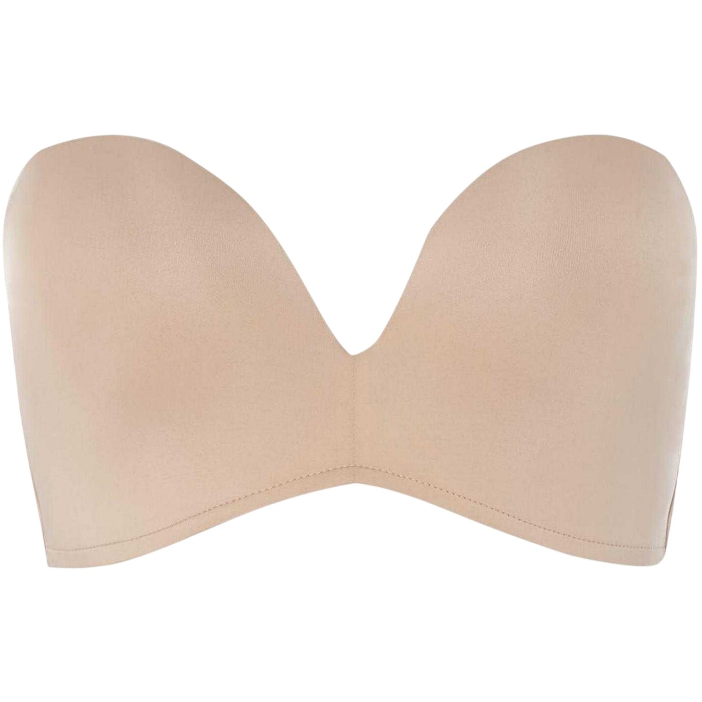 Nude - Front - Wonderbra Womens-Ladies Strapless Push Up Bra