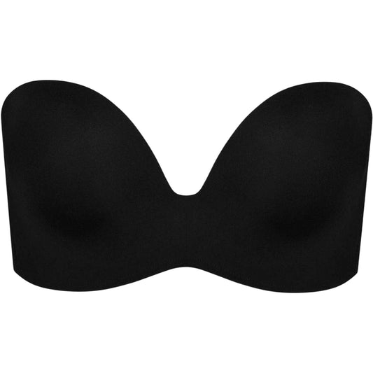 Black - Front - Wonderbra Womens-Ladies Strapless Push Up Bra