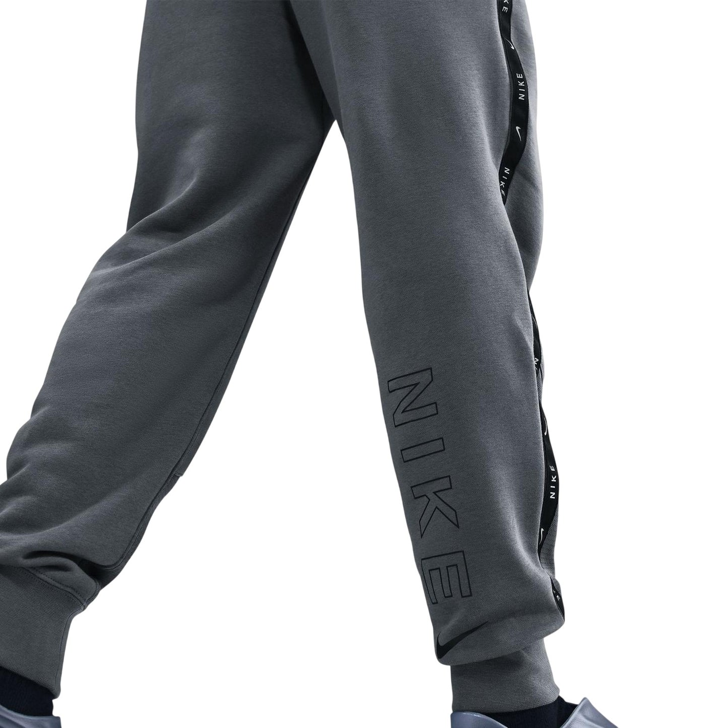 Iron Grey-Black Marl - Side - Nike Mens Tech Cotton Blend Jogging Bottoms