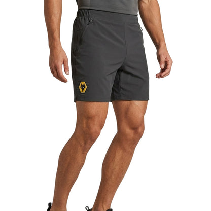 Ebony - Side - Castore Mens Logo Football Shorts