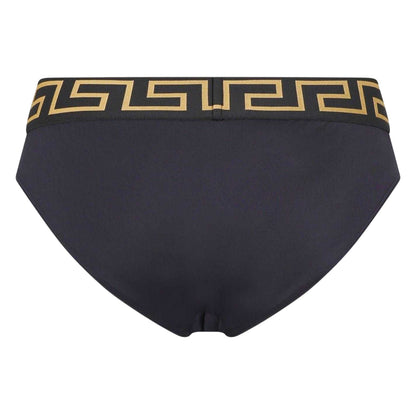 Black - Back - Versace Mens Icon Briefs