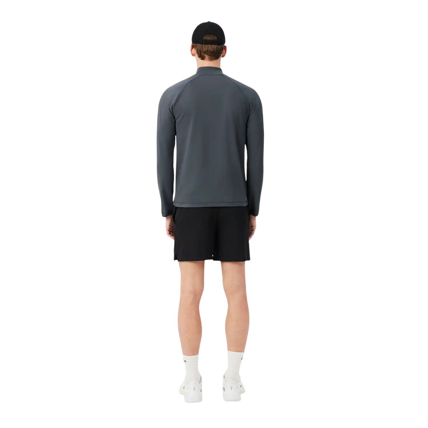 Black - Back - Lacoste Mens Tech Performance Tennis Shorts