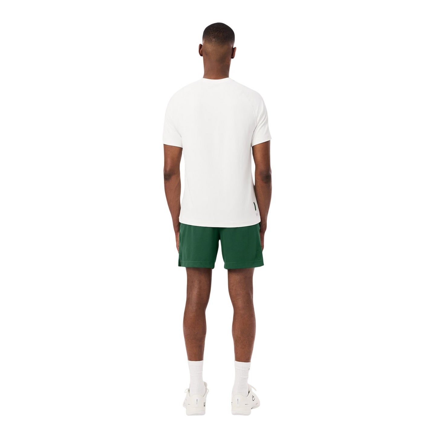 Green - Back - Lacoste Mens Tech Performance Tennis Shorts