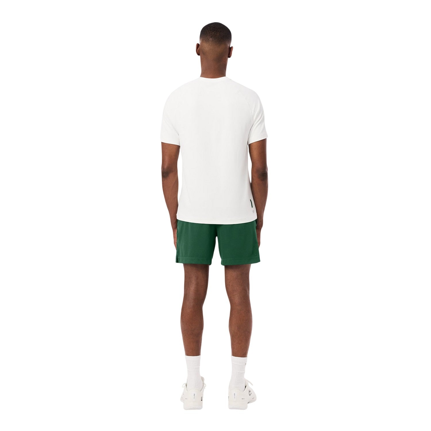 Green - Back - Lacoste Mens Tech Performance Tennis Shorts