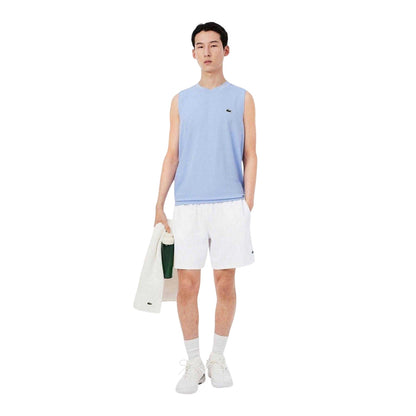 White - Side - Lacoste Mens Tech Performance Tennis Shorts