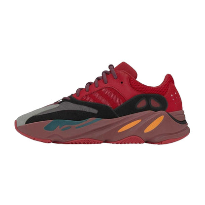 Red - Back - Yeezy Childrens-Kids Boost 700 Leather Trainers