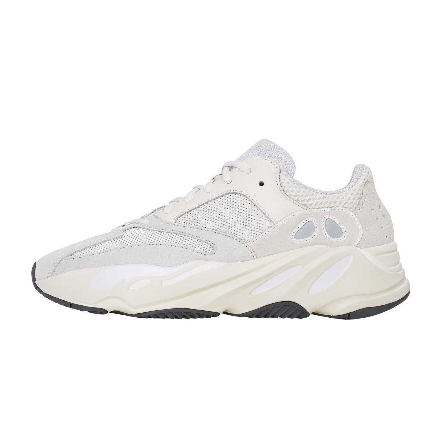White - Back - Yeezy Childrens-Kids Boost 700 Leather Trainers