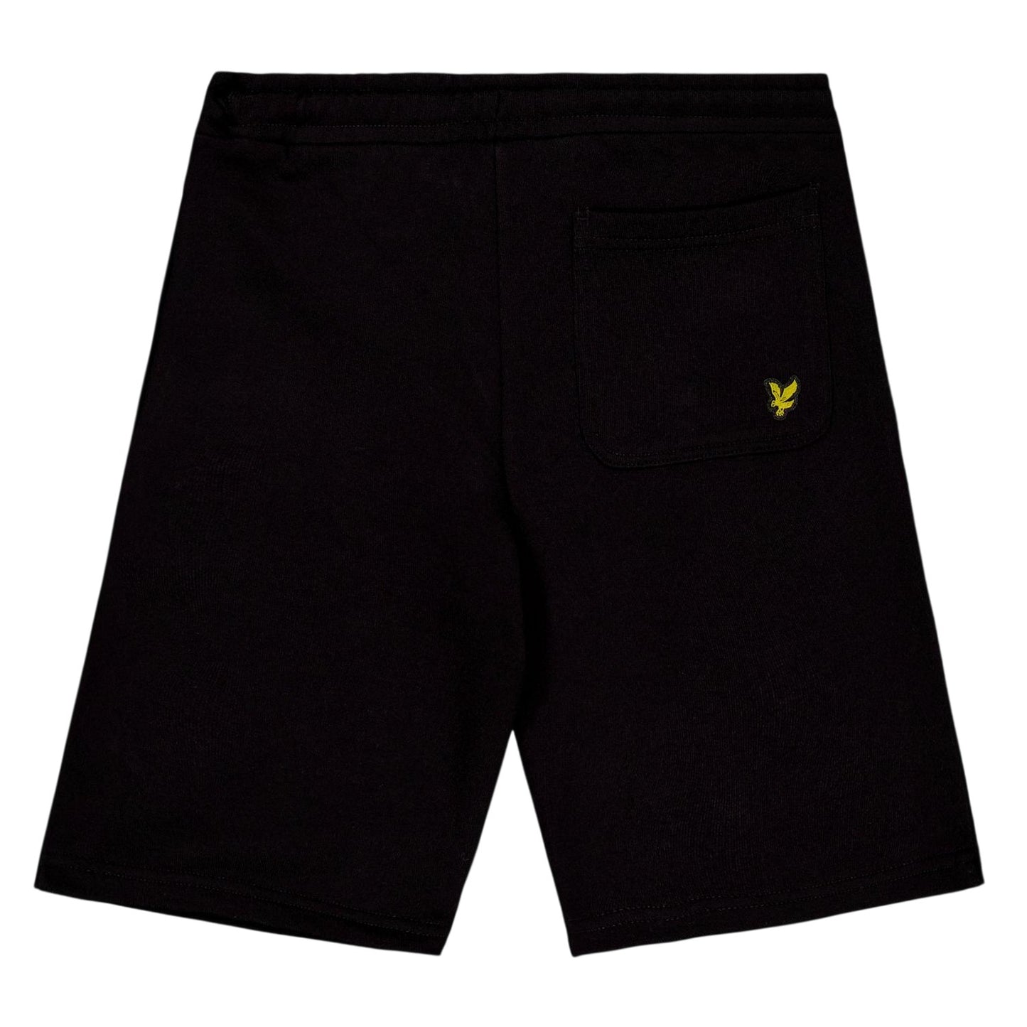 Jet Black - Back - Lyle & Scott Childrens-Kids Fleece Logo Sweat Shorts
