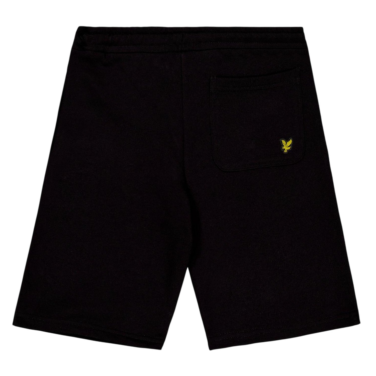 Jet Black - Back - Lyle & Scott Childrens-Kids Fleece Logo Sweat Shorts