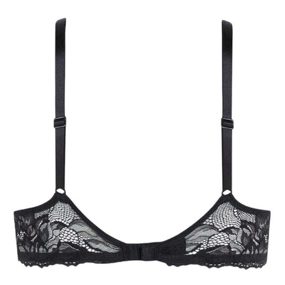 Black - Back - Calvin Klein Womens-Ladies Floral Bra