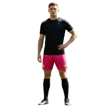 Beetroot Purple - Side - Castore Mens Wolves Goalkeeper Shorts