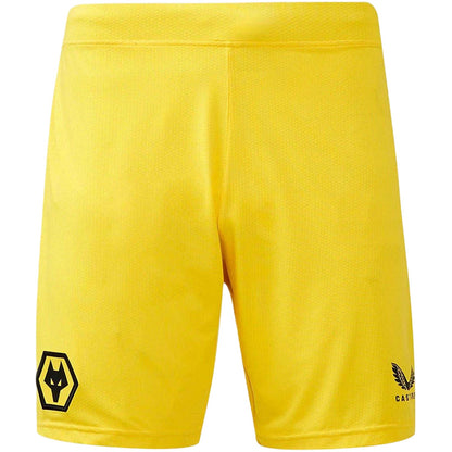 Blazing Yellow - Front - Castore Mens Wolves Goalkeeper Shorts