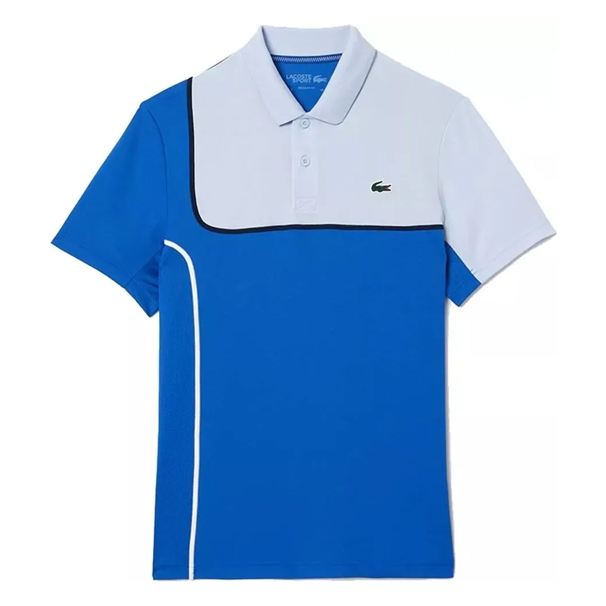 Blue - Front - Lacoste Mens Ultra Dry Regular Tennis Polo Shirt