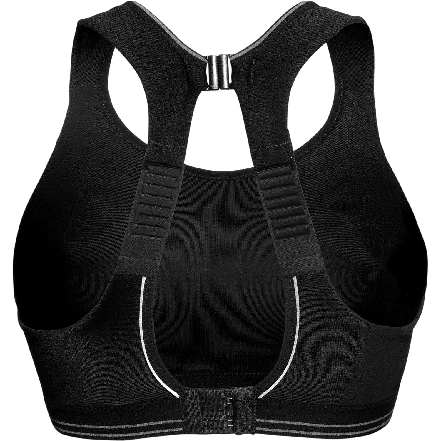 Black - Back - Ultimate Womens-Ladies Shock Absorber Sports Bra