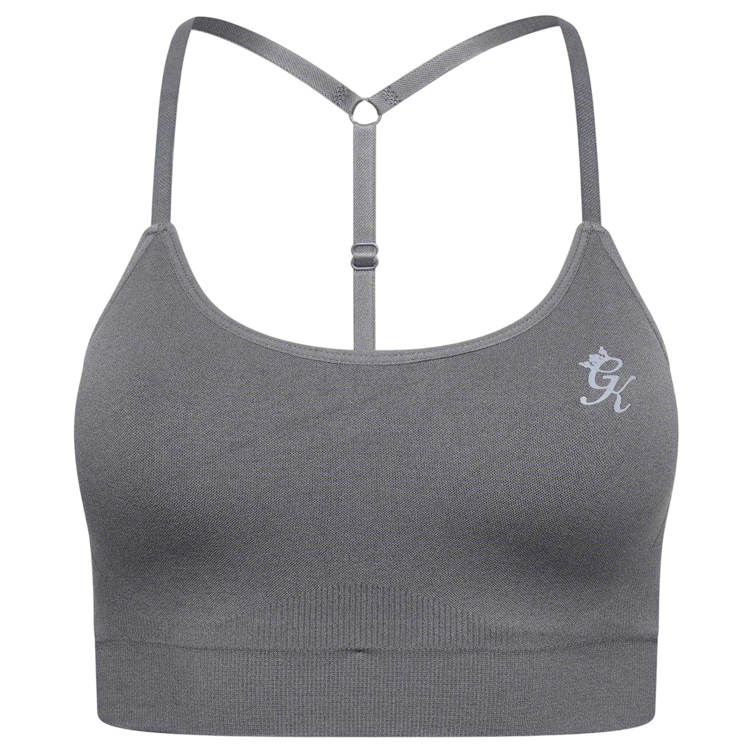 Green Smoke - Front - Gym King Womens-Ladies Seamless Sports Bra