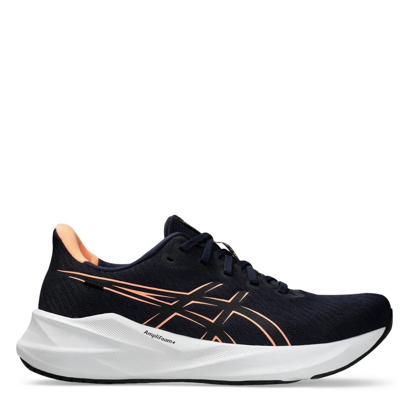 Midnight-Orange - Front - Asics Mens Versablast 4 Road Low Running Shoes