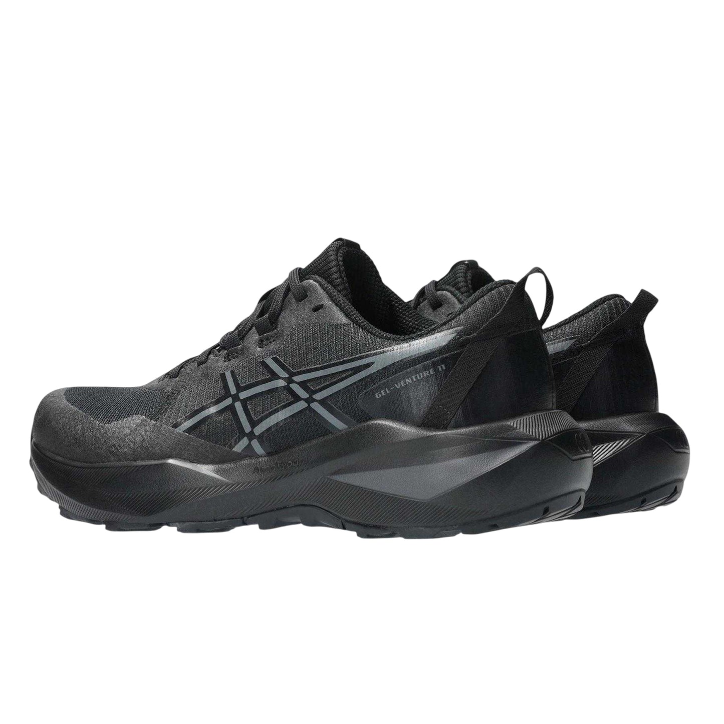 Black-Grey - Back - Asics Womens-Ladies Gel Venture 11 Running Trainers