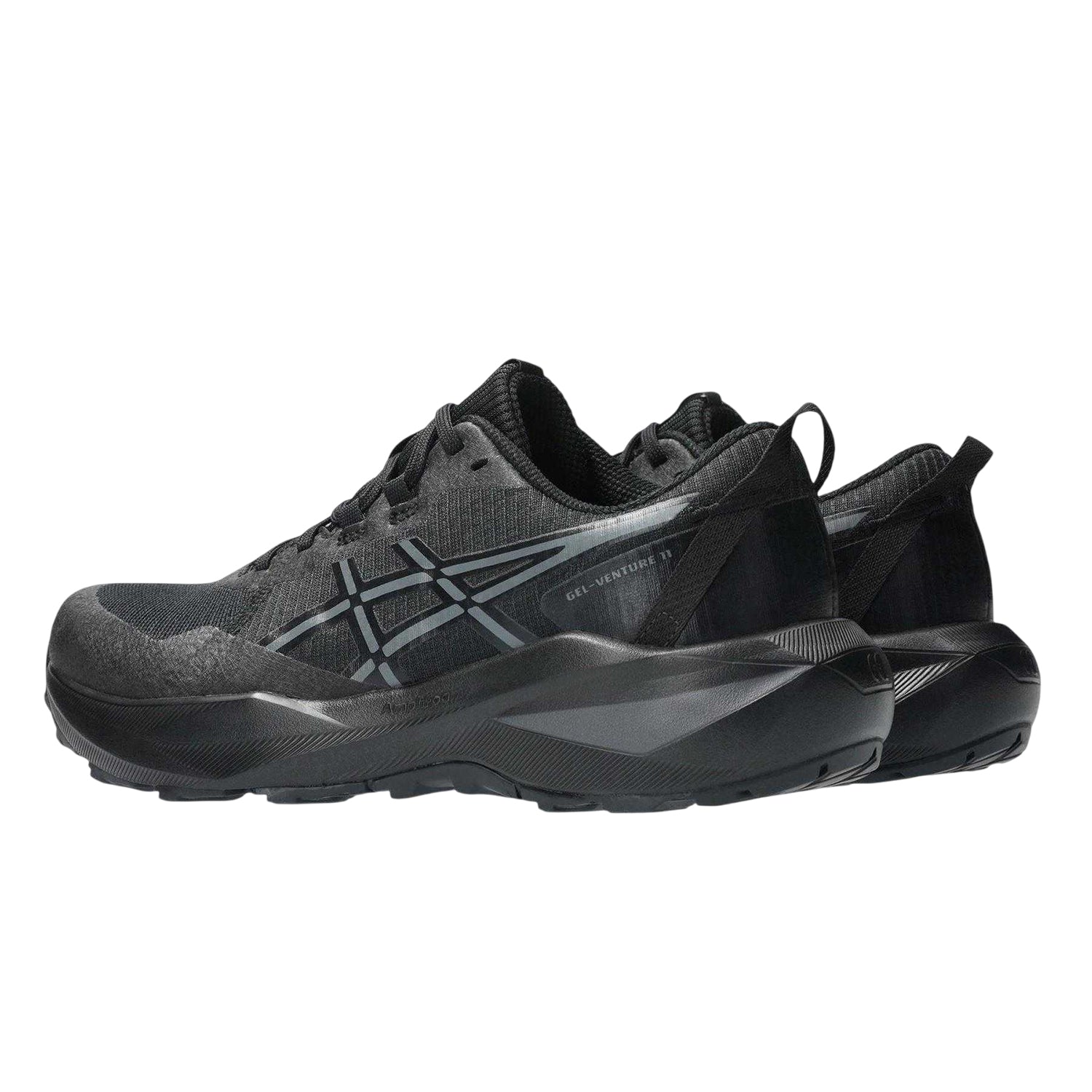 Black-Grey - Back - Asics Womens-Ladies Gel Venture 11 Running Trainers