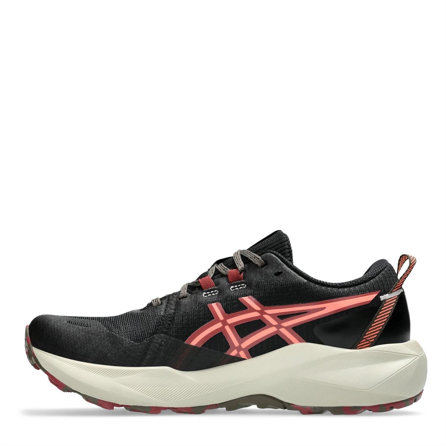 Black-Sunset Coral - Back - Asics Womens-Ladies Gel Venture 11 Running Trainers
