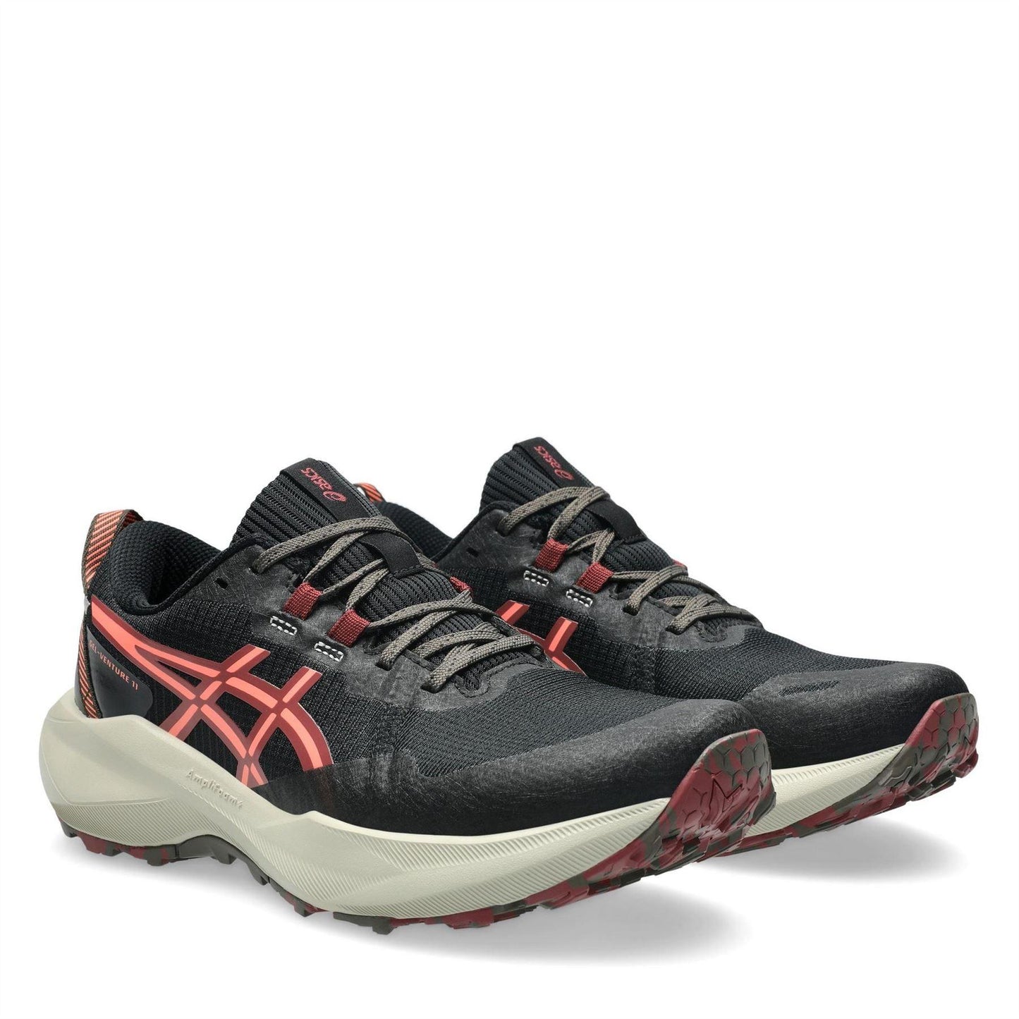 Black-Sunset Coral - Lifestyle - Asics Womens-Ladies Gel Venture 11 Running Trainers