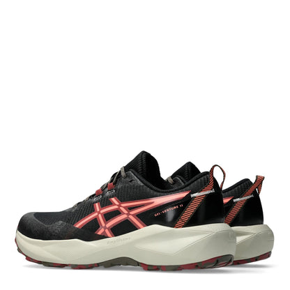 Black-Sunset Coral - Pack Shot - Asics Womens-Ladies Gel Venture 11 Running Trainers
