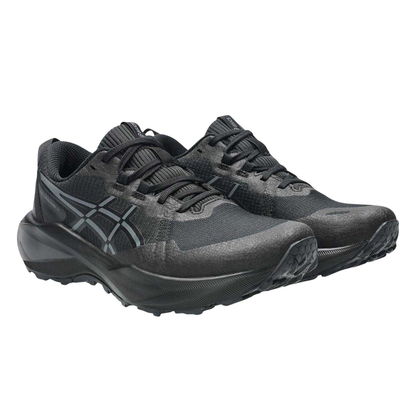 Black-Grey - Front - Asics Womens-Ladies Gel Venture 11 Running Trainers
