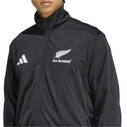 Black - Side - Adidas Mens Polyester Tracksuit Top