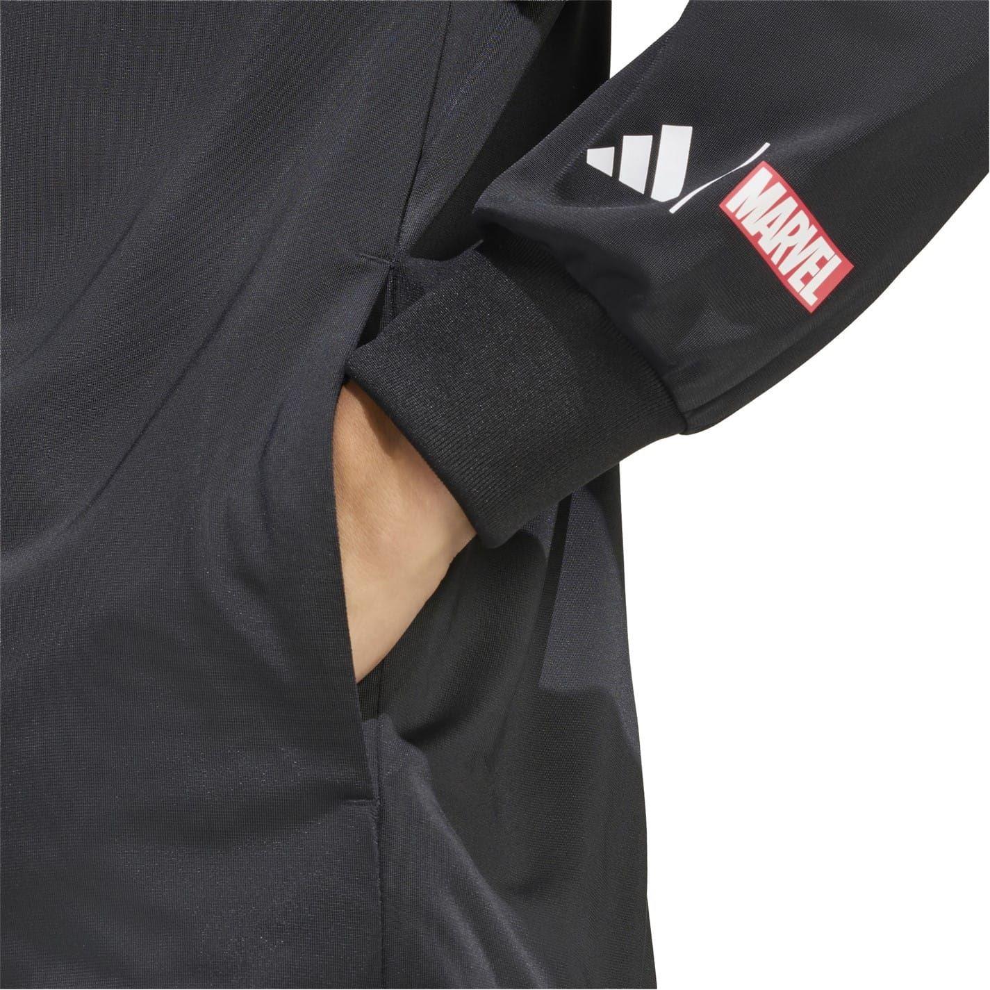 Black - Lifestyle - Adidas Mens Polyester Tracksuit Top