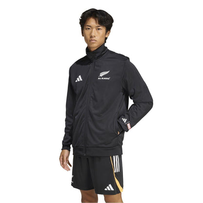 Black - Pack Shot - Adidas Mens Polyester Tracksuit Top