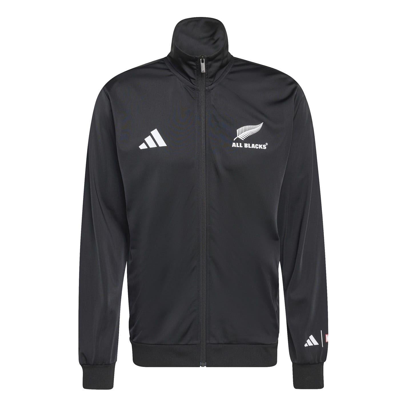 Black - Front - Adidas Mens Polyester Tracksuit Top