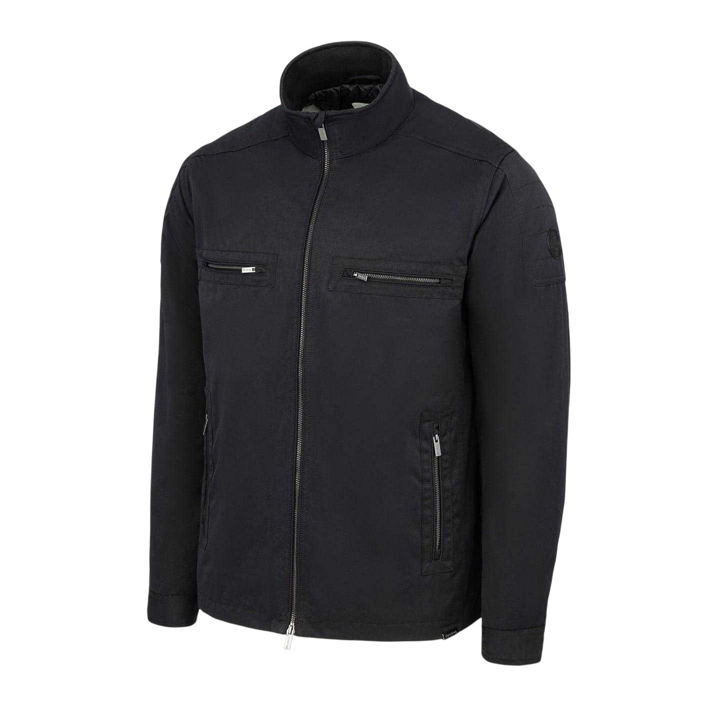 Black - Side - Firetrap Mens Langton Jacket