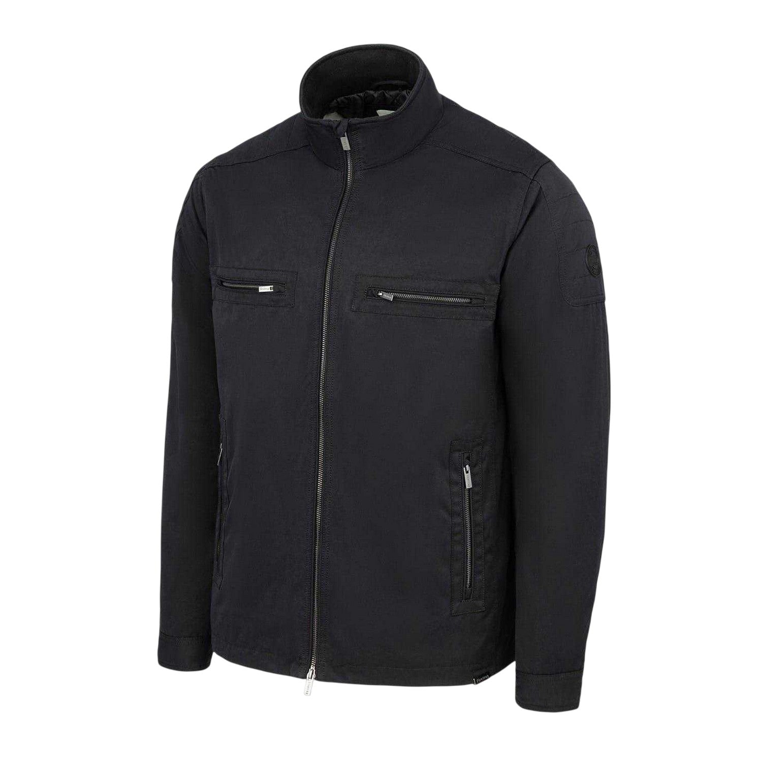Black - Side - Firetrap Mens Langton Jacket