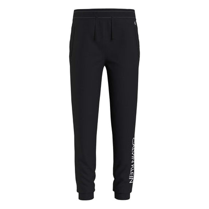 Black - Front - Calvin Klein Childrens-Kids Logo Jogging Bottoms