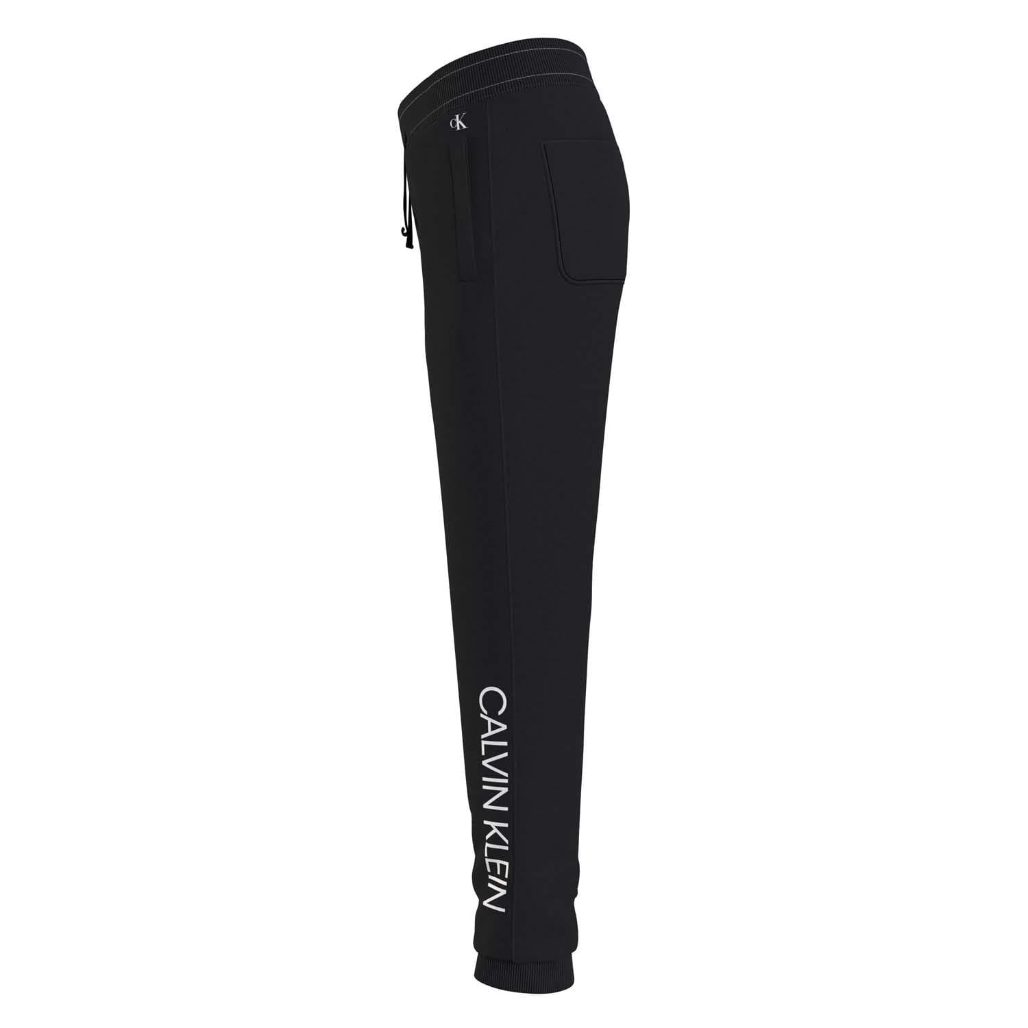 Black - Lifestyle - Calvin Klein Childrens-Kids Logo Jogging Bottoms