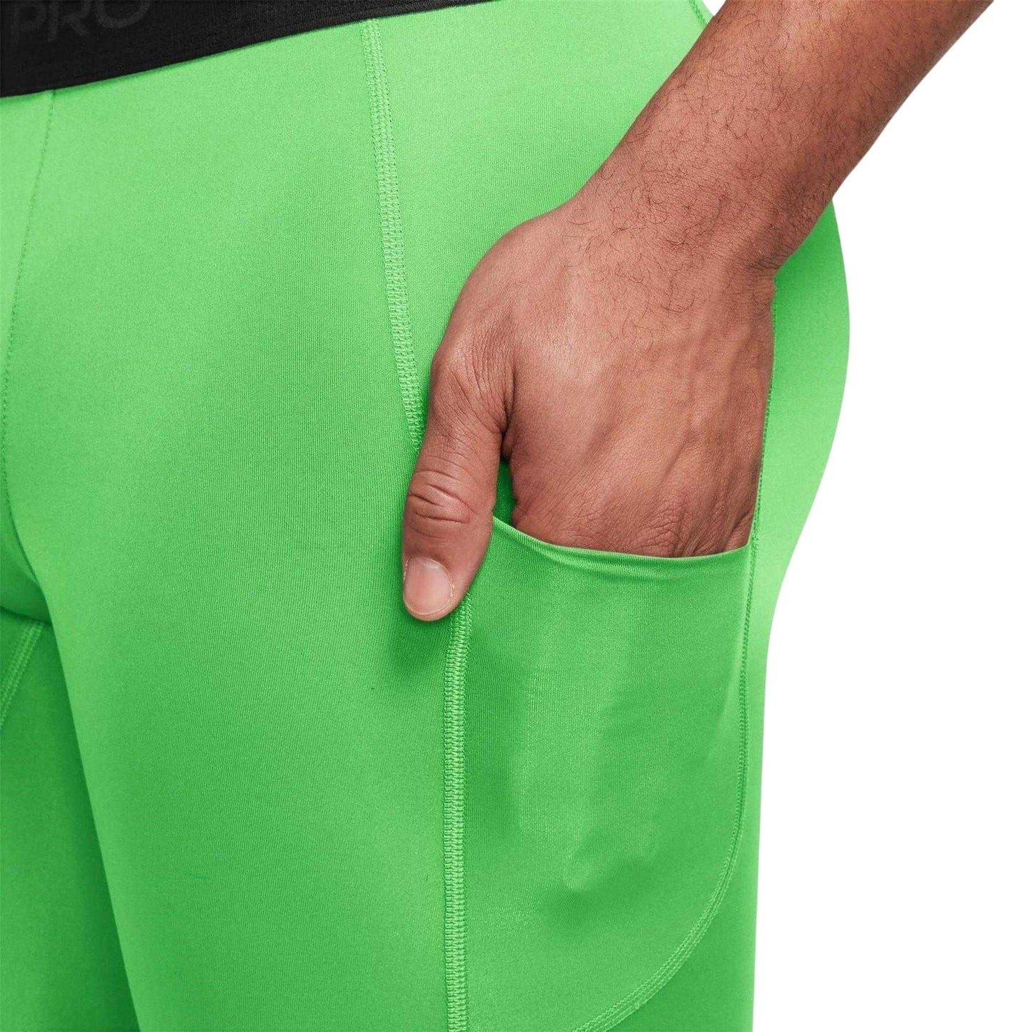 Lime Green - Lifestyle - Nike Mens Pro Dri-FIT Compression Shorts