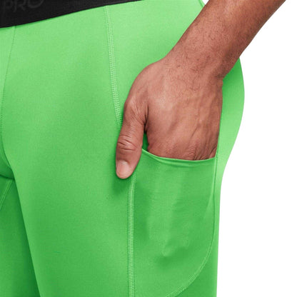 Lime Green - Lifestyle - Nike Mens Pro Dri-FIT Compression Shorts