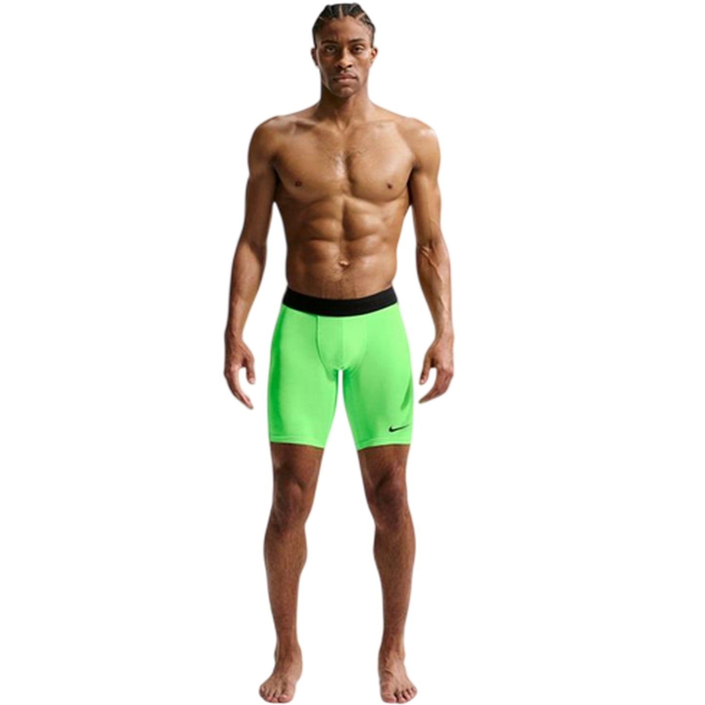 Lime Green - Pack Shot - Nike Mens Pro Dri-FIT Compression Shorts