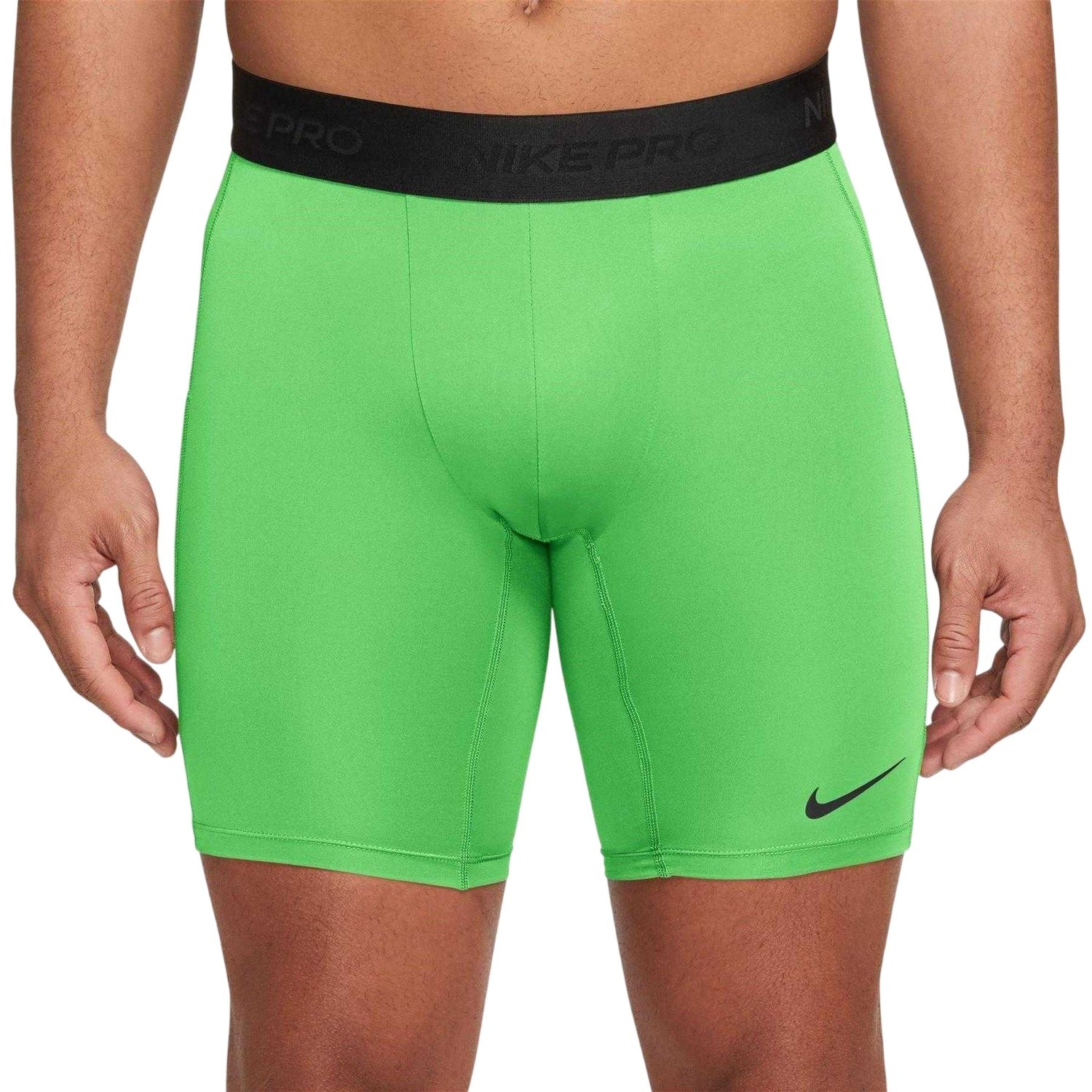 Lime Green - Front - Nike Mens Pro Dri-FIT Compression Shorts