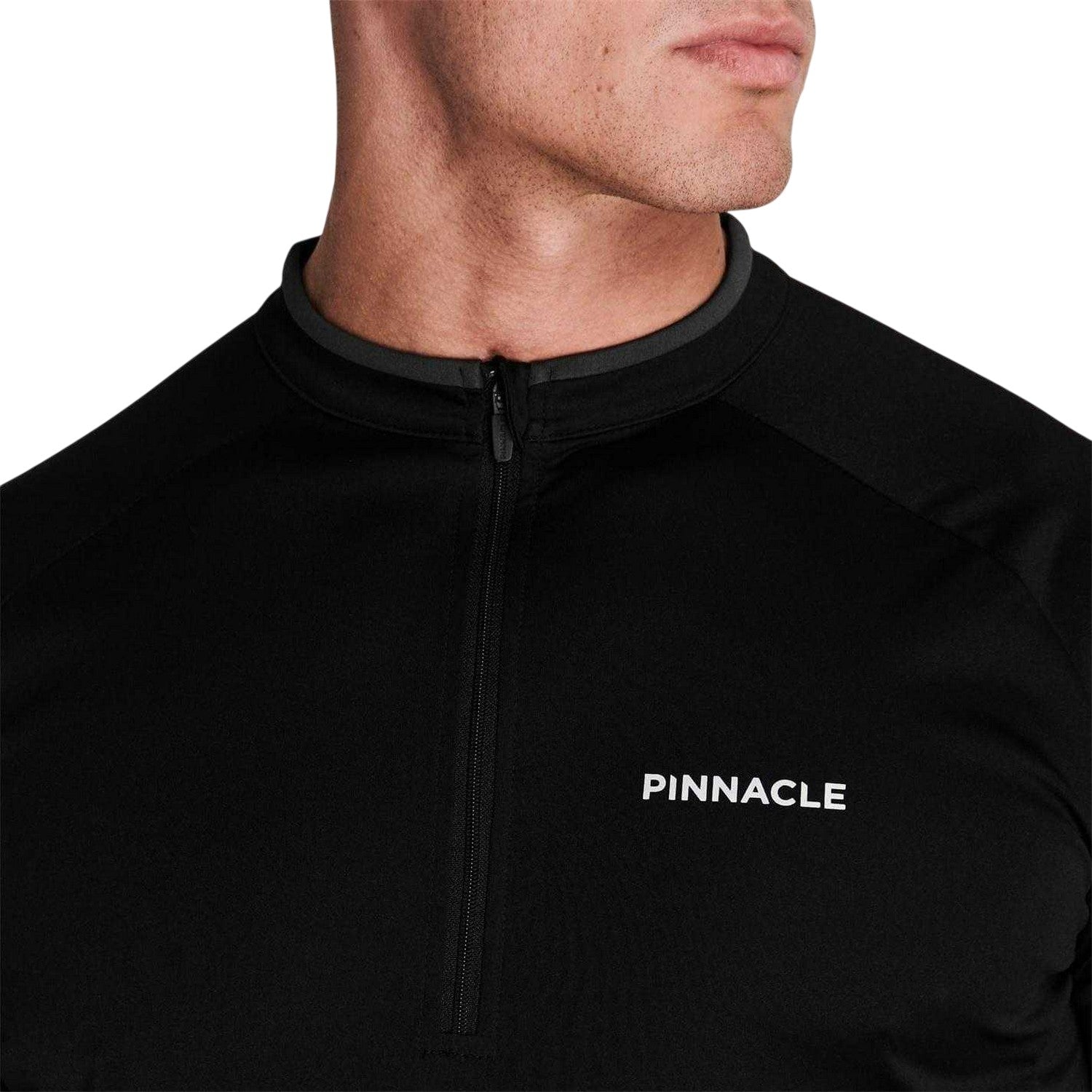 Black - Side - Pinnacle Mens Short-Sleeved Cycling Jersey