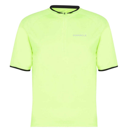 Yellow - Front - Pinnacle Mens Short-Sleeved Cycling Jersey