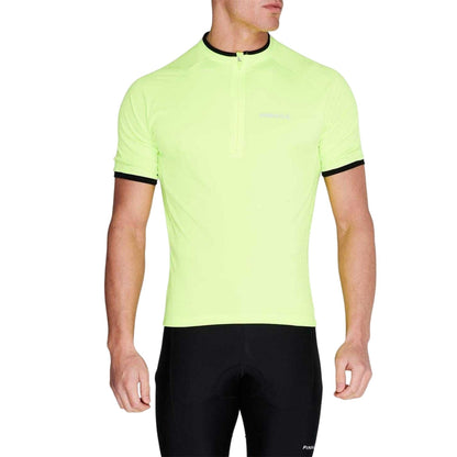 Yellow - Pack Shot - Pinnacle Mens Short-Sleeved Cycling Jersey
