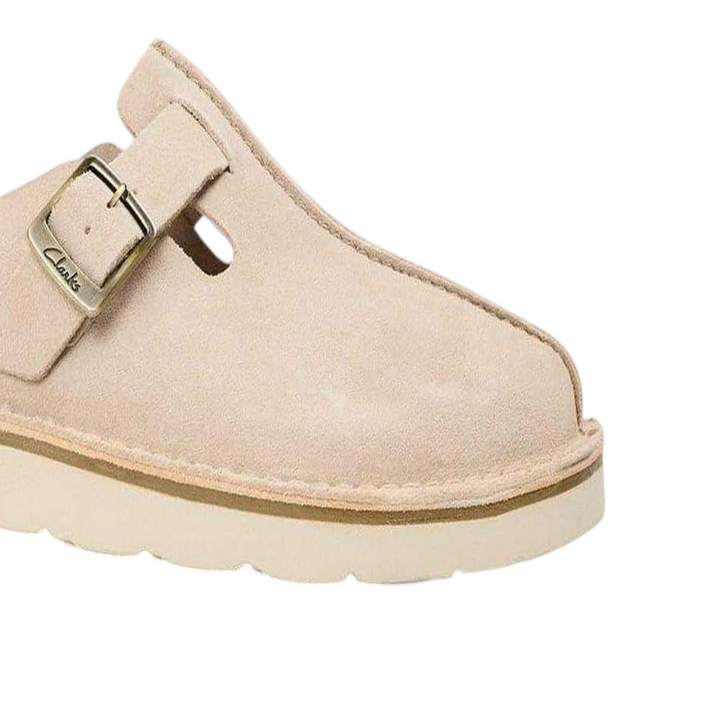 Sand - Lifestyle - Clarks Womens-Ladies Suede Platform Mules