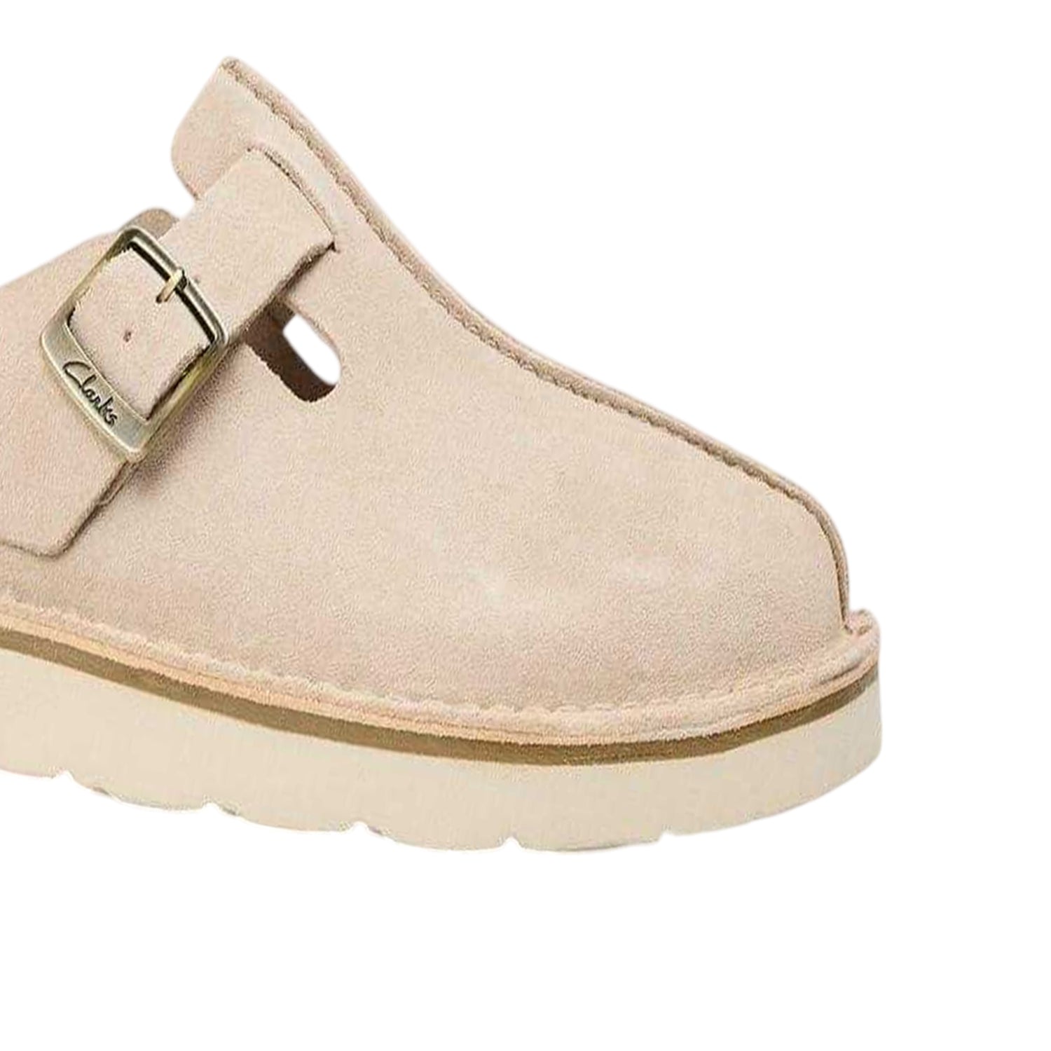 Sand - Lifestyle - Clarks Womens-Ladies Suede Platform Mules